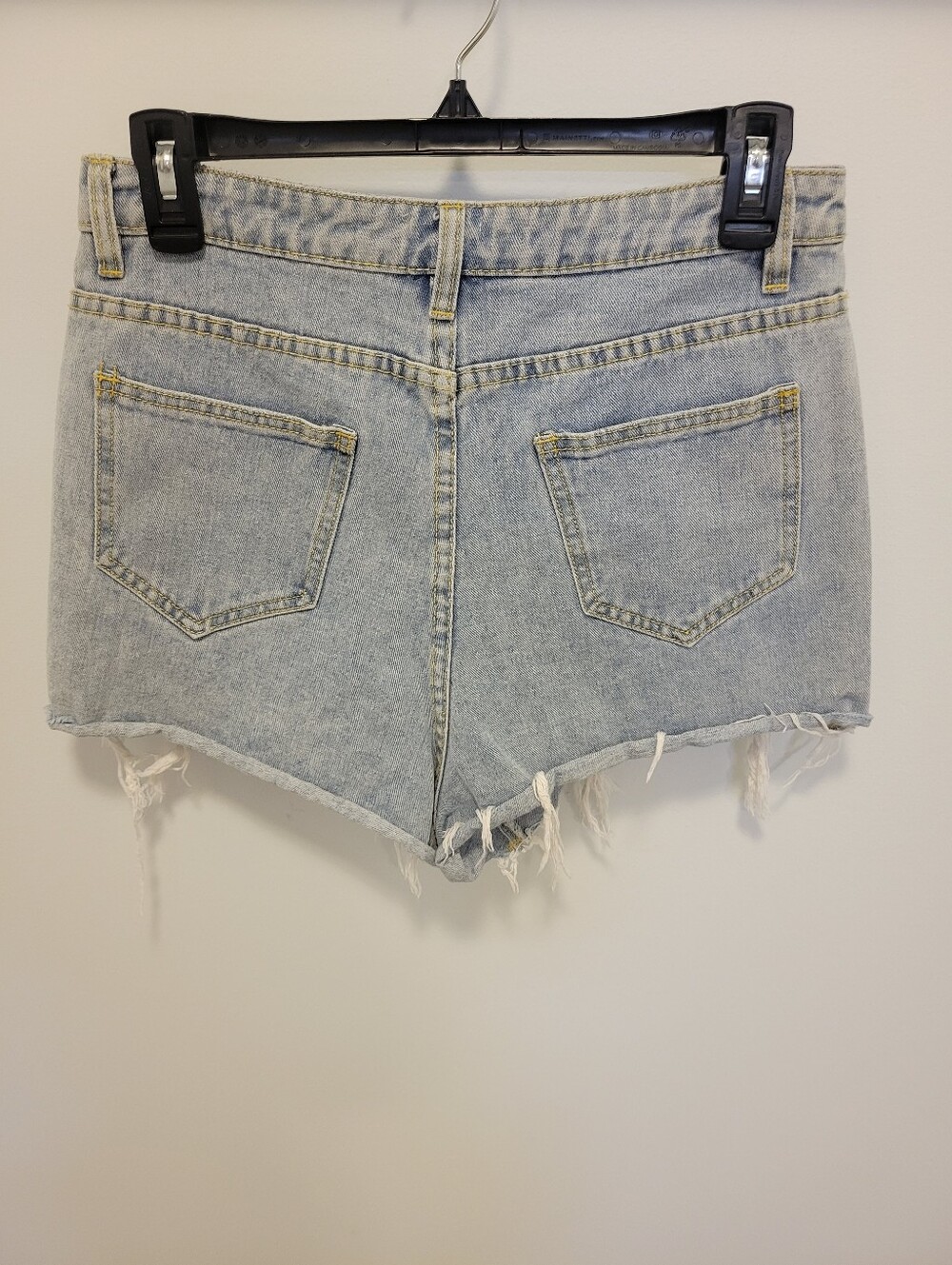 Blue Buttercup Light Wash Distressed Denim Shorts - Picture 2 of 5